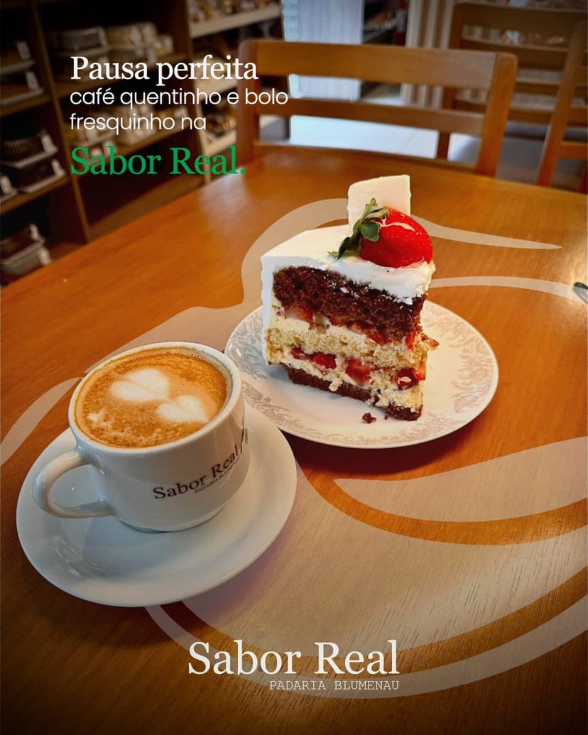 Bolo e Café Sabor Real